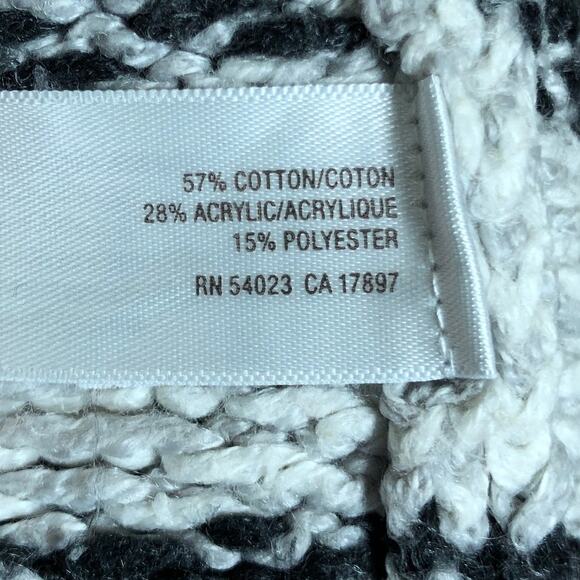 Old Navy Womens Sweater Gray Cardigan Aztec Waterfall Open Front Small - Picture 7 of 12